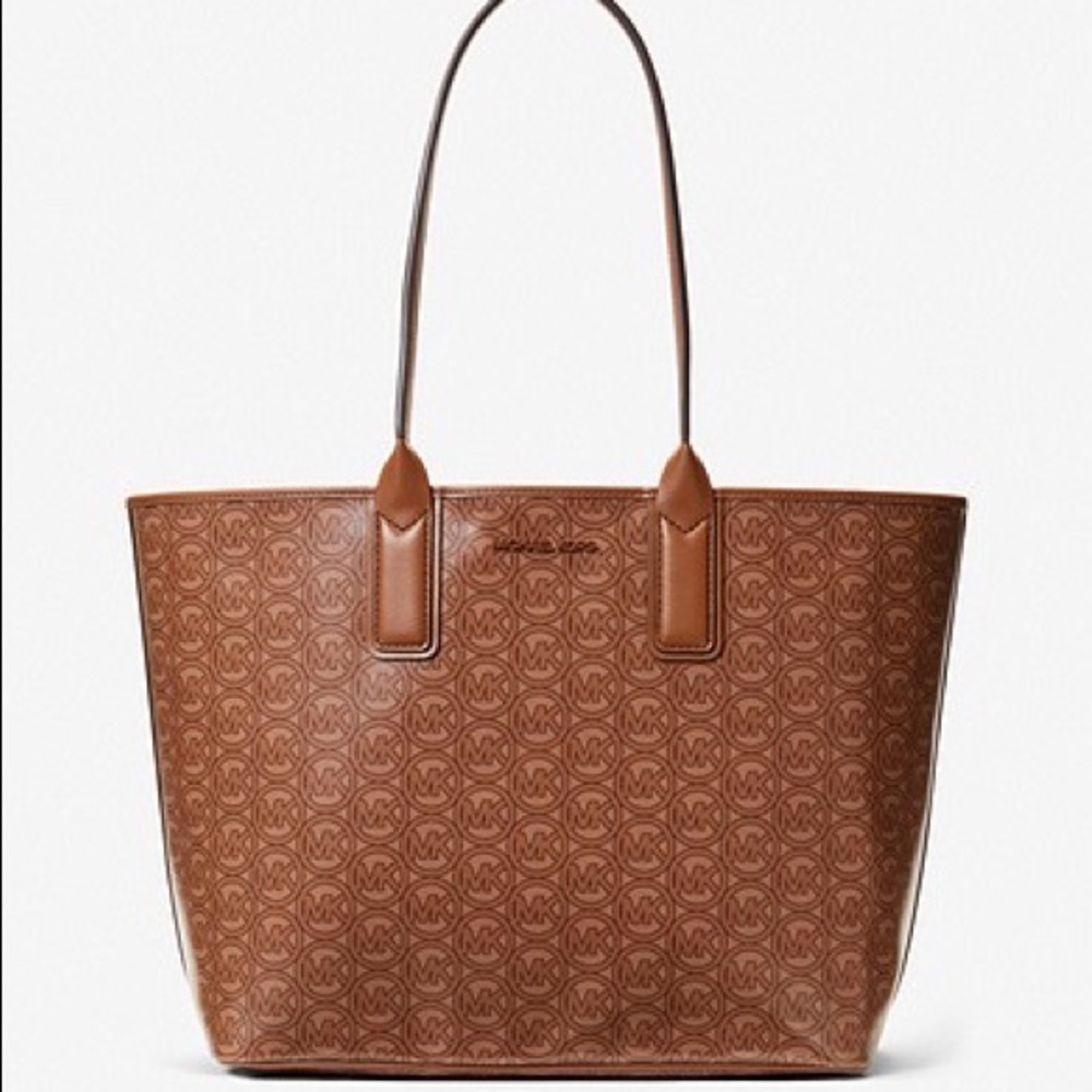 Michael Kors Jodie Signature Large Tote Luggage Brown